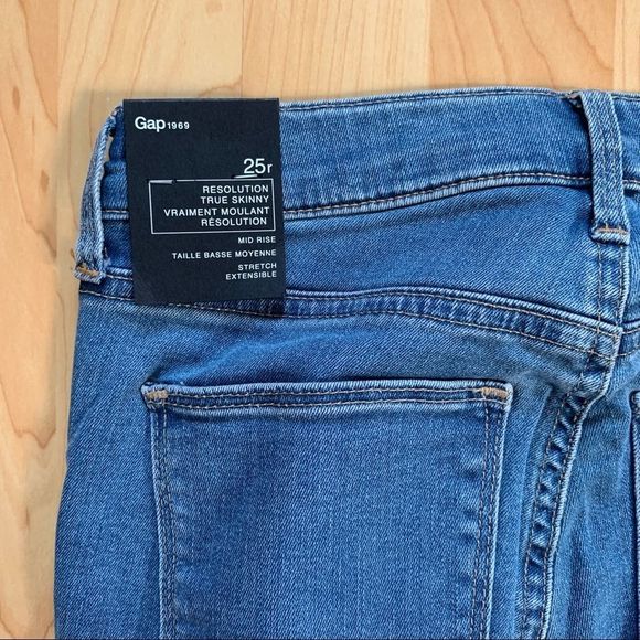 New Blue Gap Skinny Jeans Size 25 - Picture 3 of 8